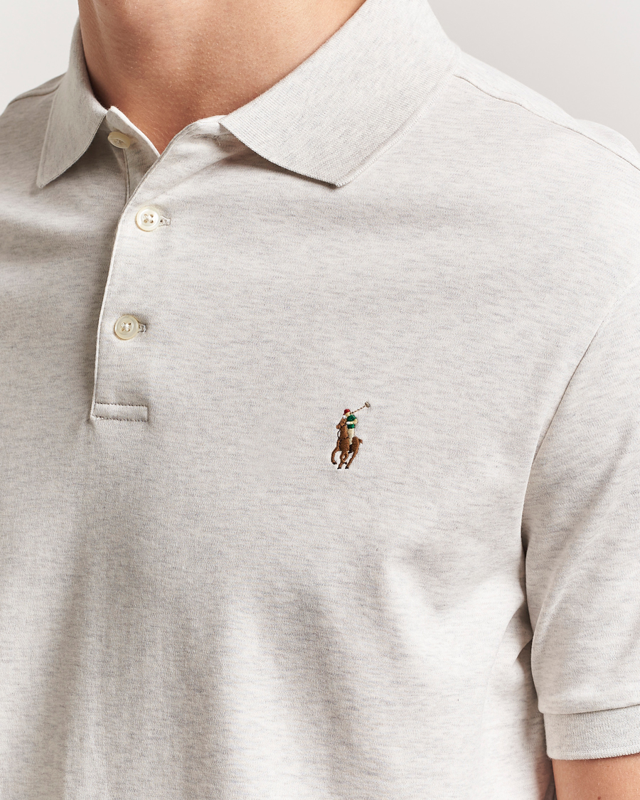 Men | Polo Shirts | Polo Ralph Lauren | Custom Slim Fit Cotton Polo State Heather