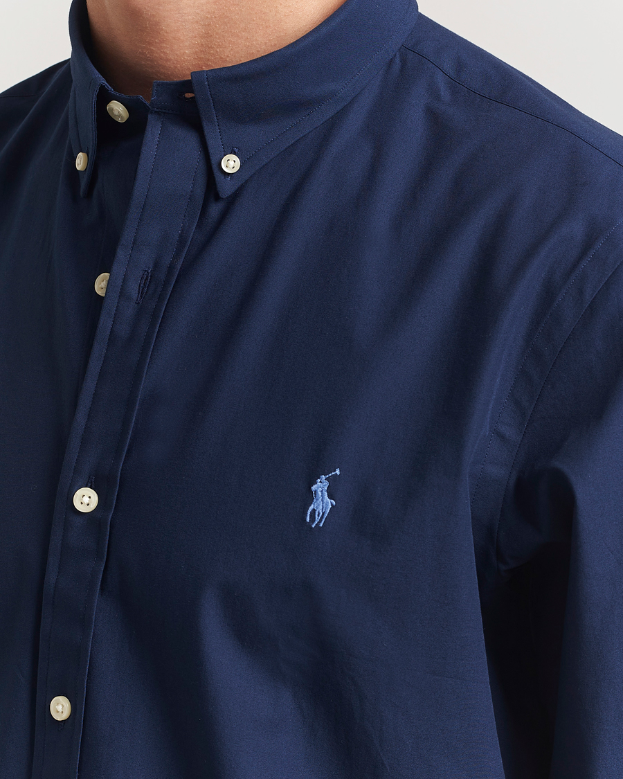 Men | Shirts | Polo Ralph Lauren | Slim Fit Poplin Shirt Newport Navy