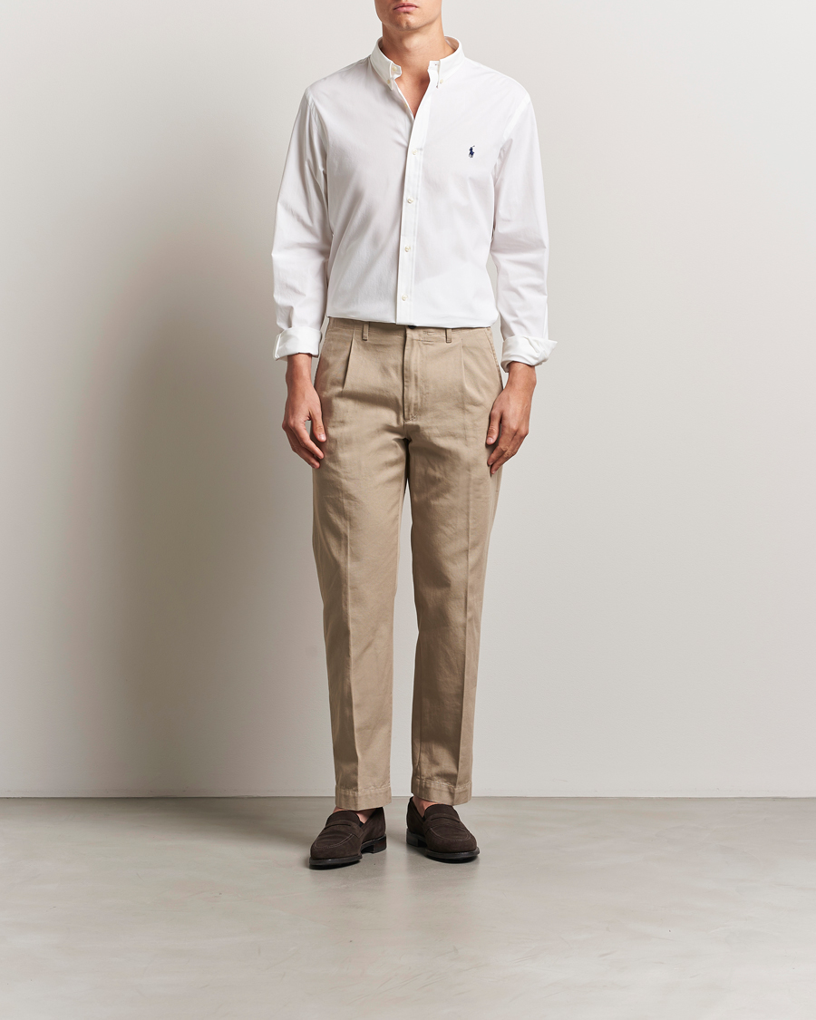 Men | Shirts | Polo Ralph Lauren | Slim Fit Poplin Shirt White