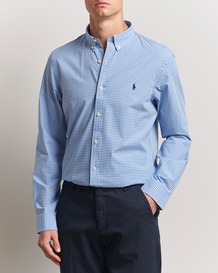 Men | Shirts | Polo Ralph Lauren | Slim Fit Poplin Shirt Blue/Check
