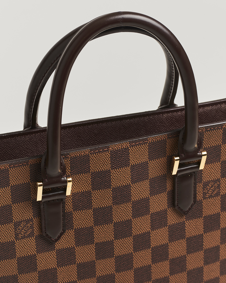 Men | Louis Vuitton Pre-Owned Venice Sac Plat Bag Damier Ebene | Louis Vuitton Pre-Owned | Venice Sac Plat Bag Damier Ebene
