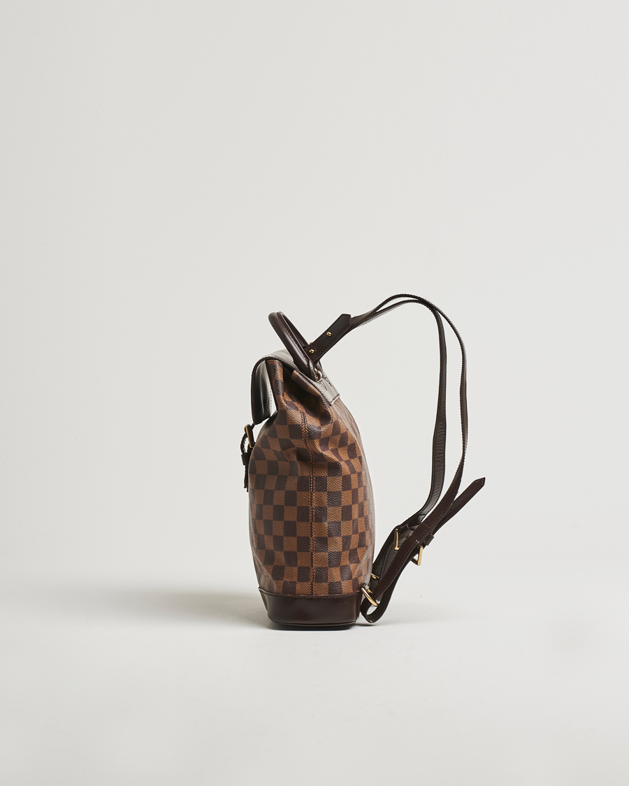 Men | Louis Vuitton Pre-Owned Soho Backpack Damier Ebene | Louis Vuitton Pre-Owned | Soho Backpack Damier Ebene