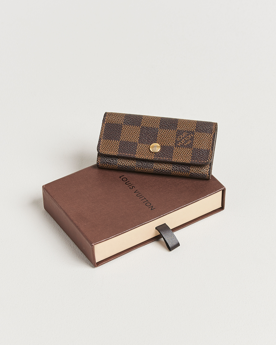 Men | Louis Vuitton Pre-Owned Key Holder Damier Ebene  | Louis Vuitton Pre-Owned | Key Holder Damier Ebene 