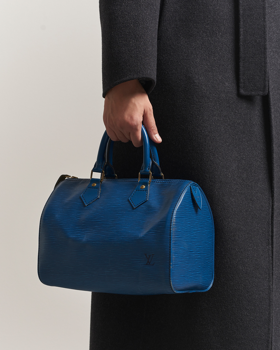 Louis Vuitton Pre-Owned Speedy 25 Handbag Epi Leather Blue at
