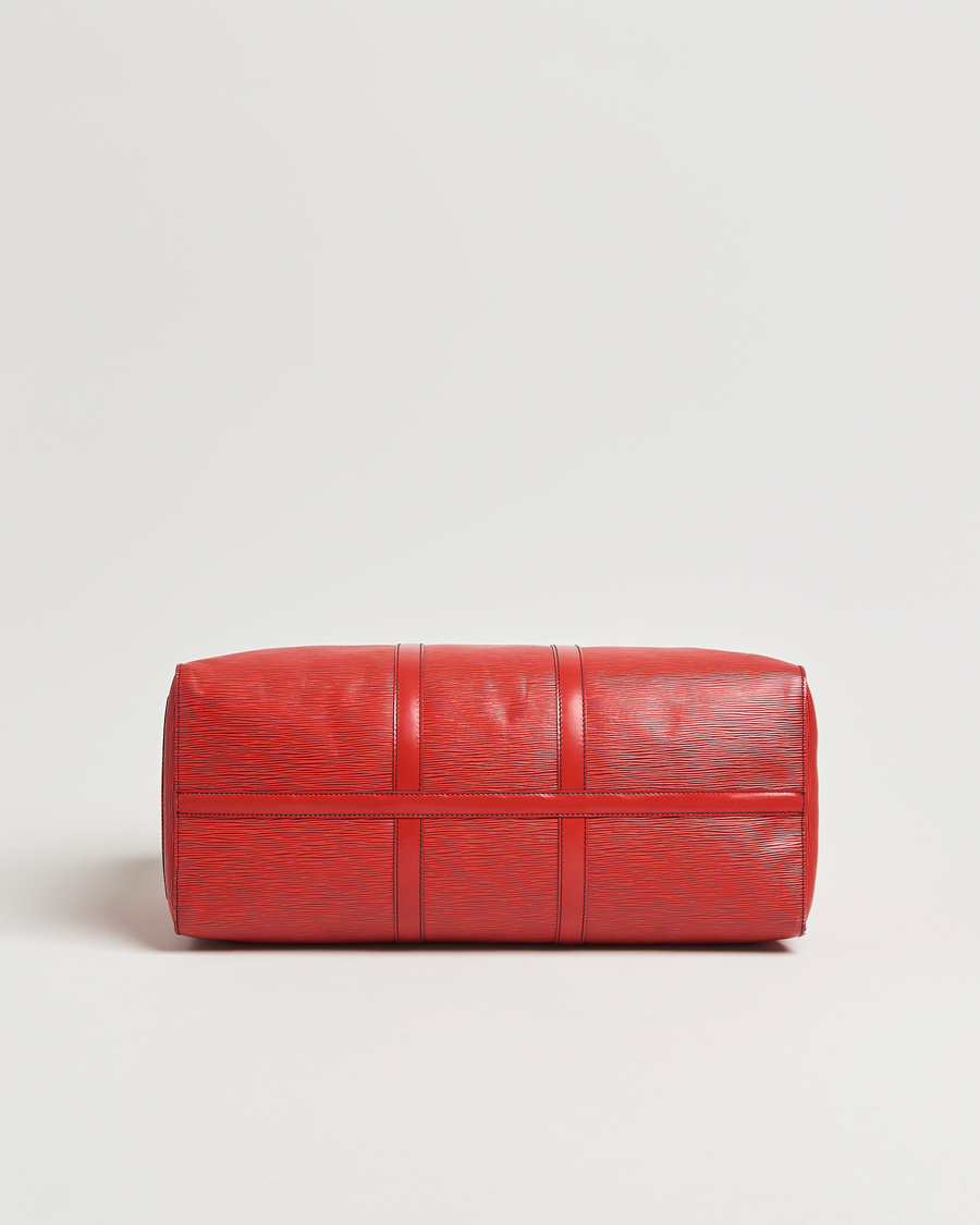Men | Louis Vuitton Pre-Owned Keepall 50 Epi Leather Bag Red | Louis Vuitton Pre-Owned | Keepall 50 Epi Leather Bag Red