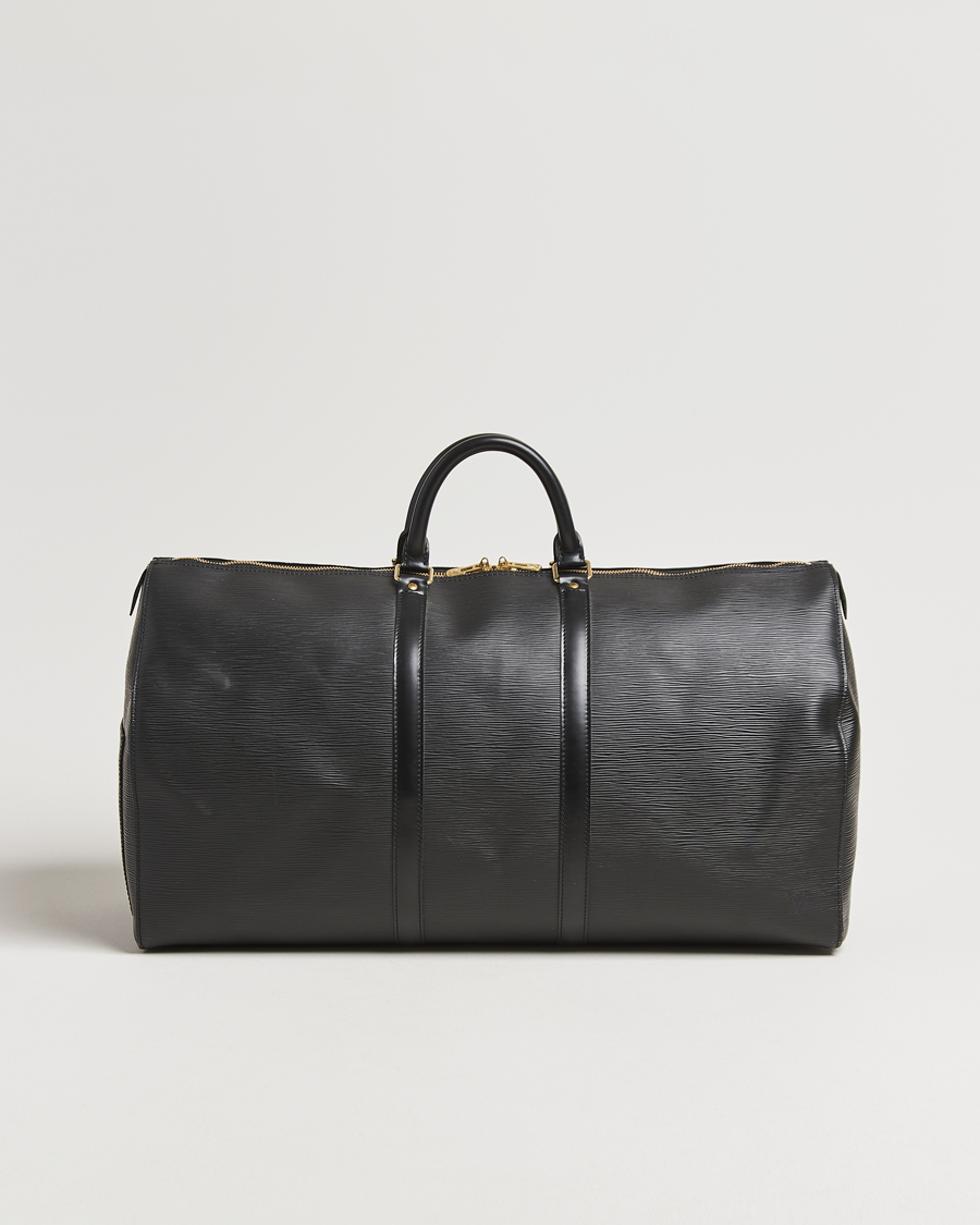 Louis Vuitton Pre-Owned Keepall 55 Epi Leather Bag Black at