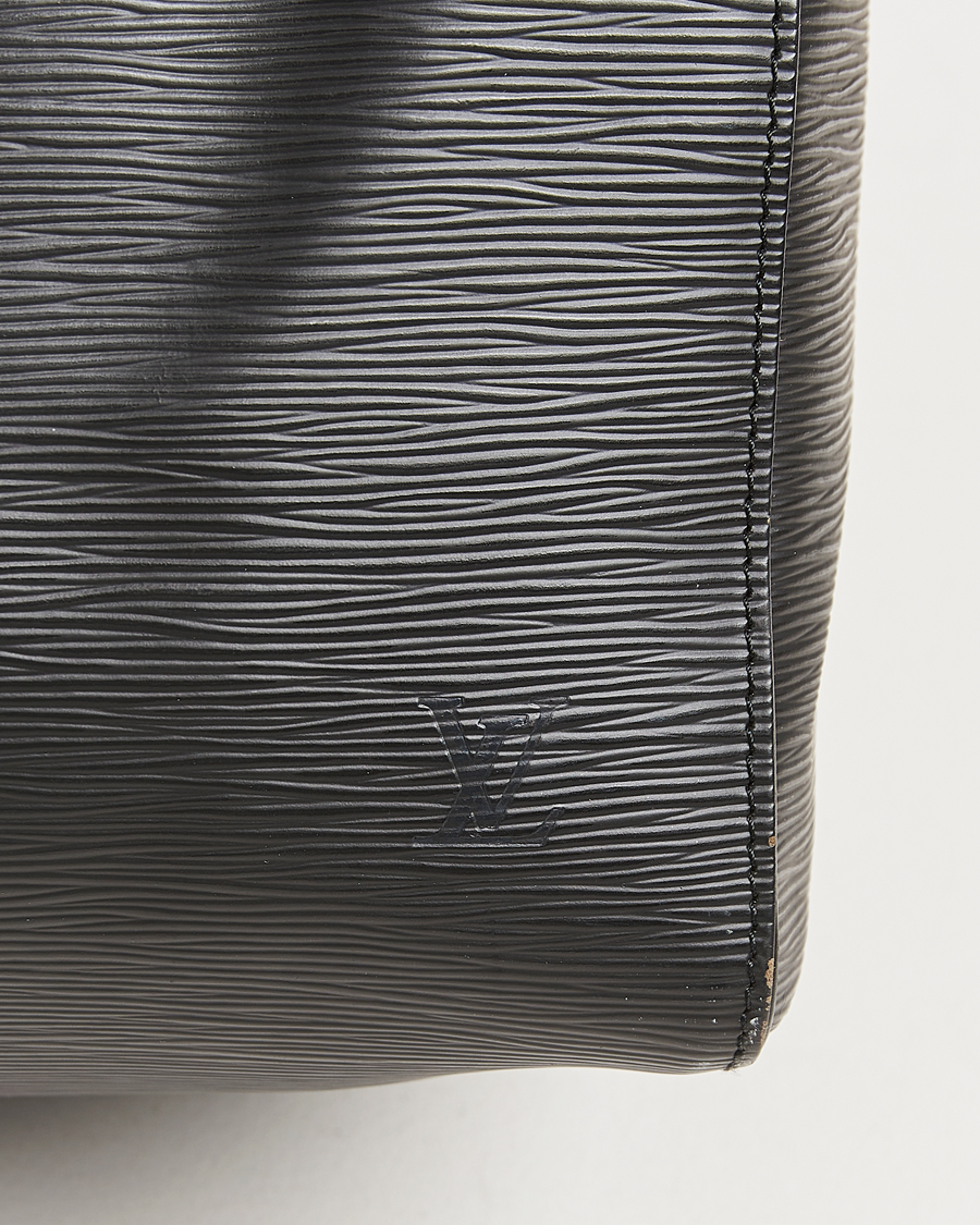 Men | Louis Vuitton Pre-Owned Keepall 55 Epi Leather Bag Black | Louis Vuitton Pre-Owned | Keepall 55 Epi Leather Bag Black