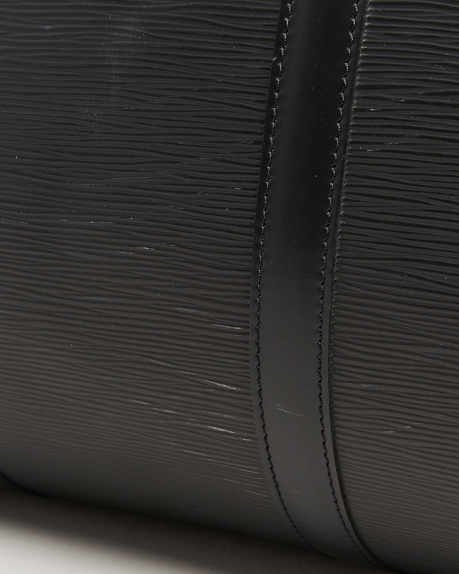 Men | Louis Vuitton Pre-Owned Keepall 55 Epi Leather Bag Black | Louis Vuitton Pre-Owned | Keepall 55 Epi Leather Bag Black