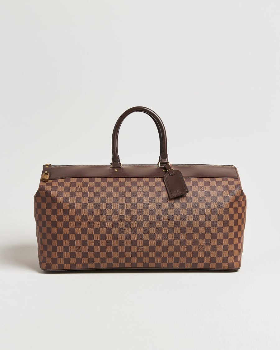 Men | Louis Vuitton Pre-Owned Greenwich GM Travel Bag Damier Ebene   | Louis Vuitton Pre-Owned | Greenwich GM Travel Bag Damier Ebene  