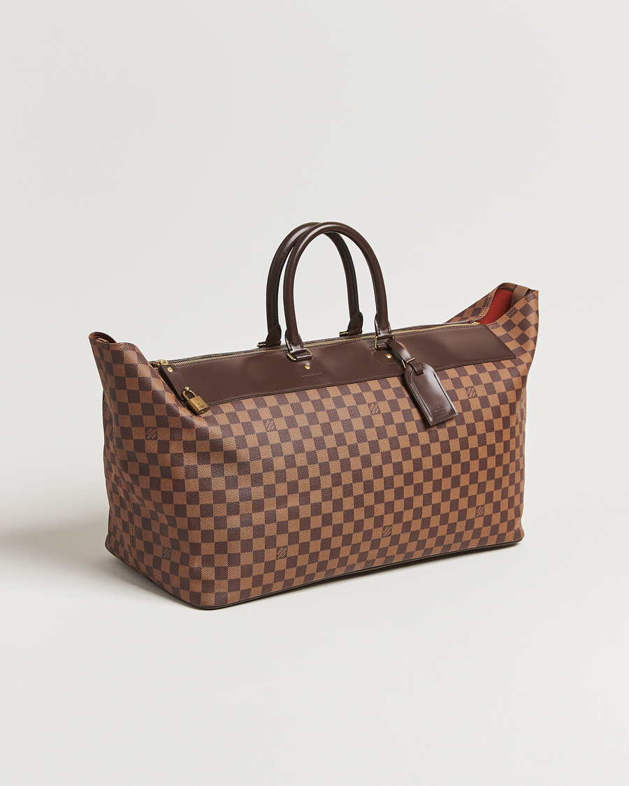Men | Louis Vuitton Pre-Owned Greenwich GM Travel Bag Damier Ebene   | Louis Vuitton Pre-Owned | Greenwich GM Travel Bag Damier Ebene  