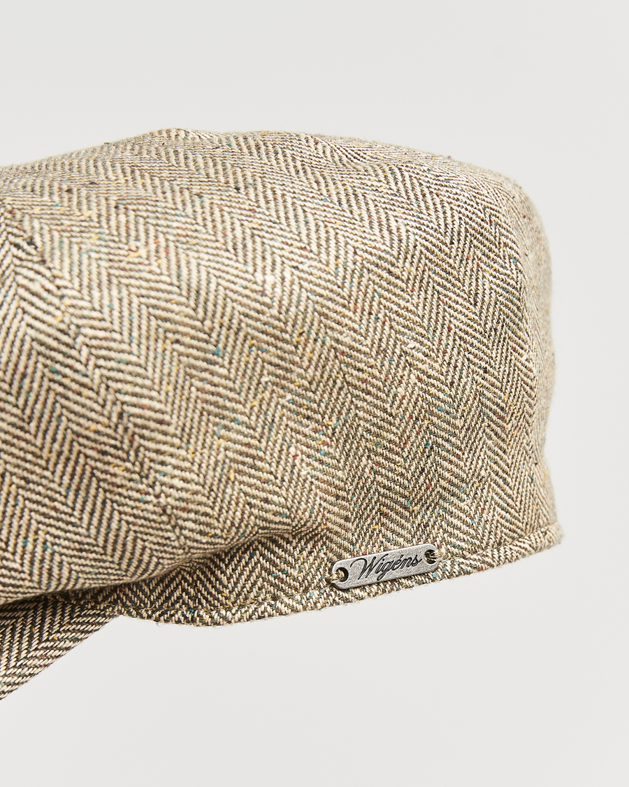Men | Wigéns Newsboy Retro Herringbone Cap Dark Olive | Wigéns | Newsboy Retro Herringbone Cap Dark Olive