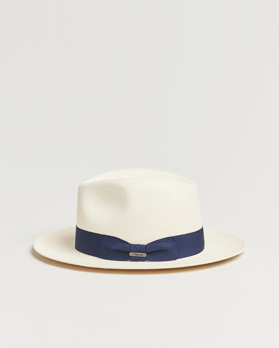 Men | Hats & Caps | Wigéns | Panama Hat White/Navy