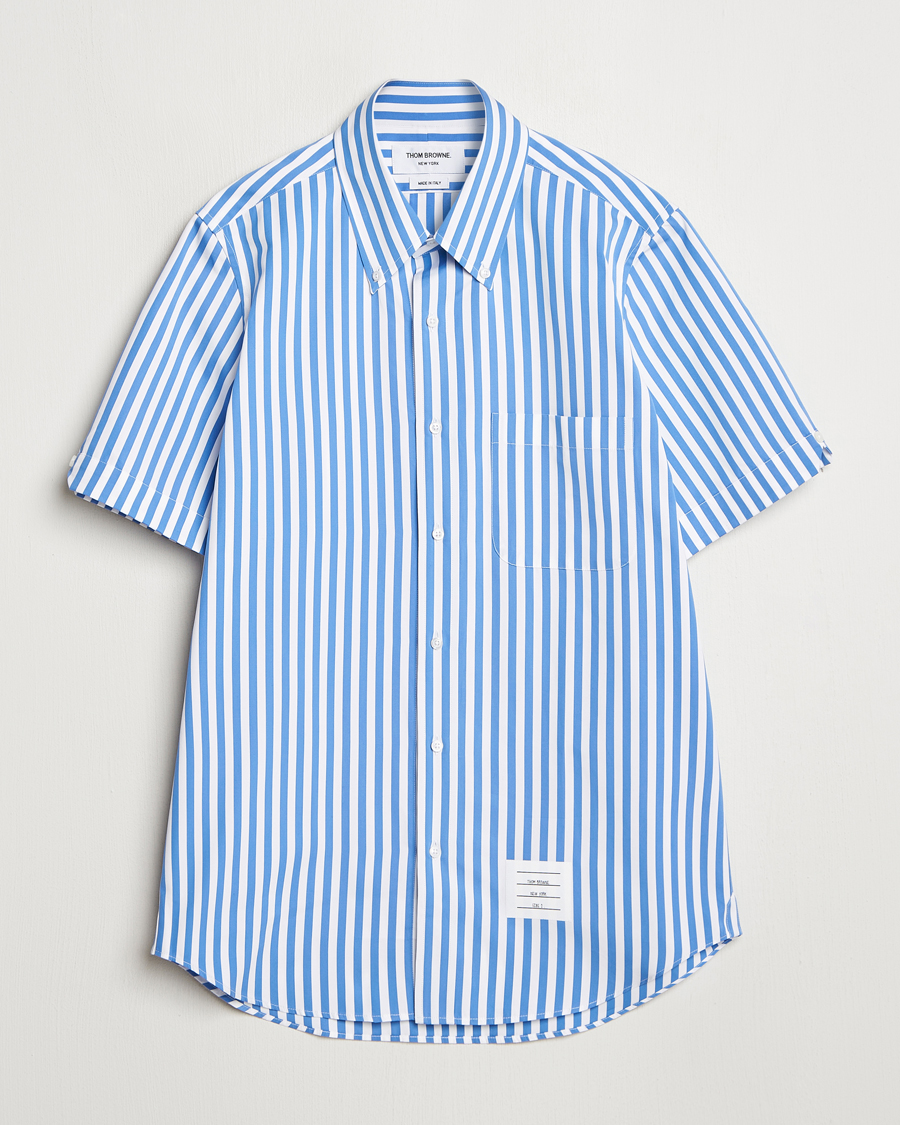 Men | Shirts | Thom Browne | Short Sleeve Button Down Shirt Medium Blue