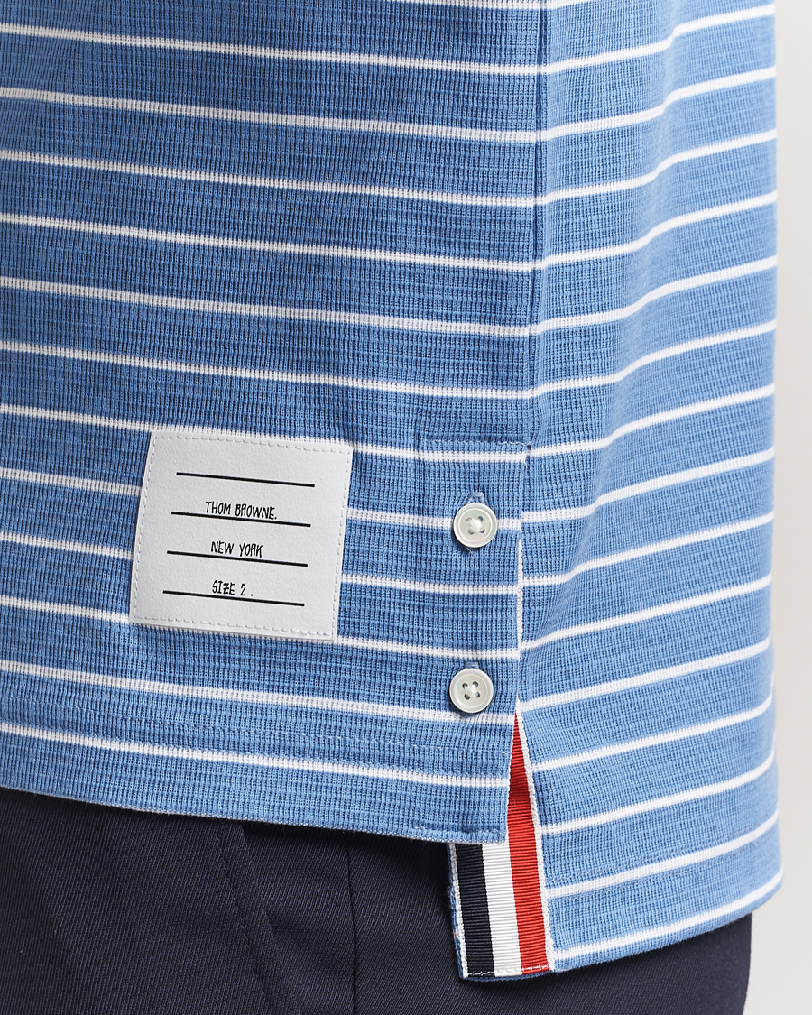 Thom Browne Long Sleeve T-Shirt Blue/White at CareOfCarl.com