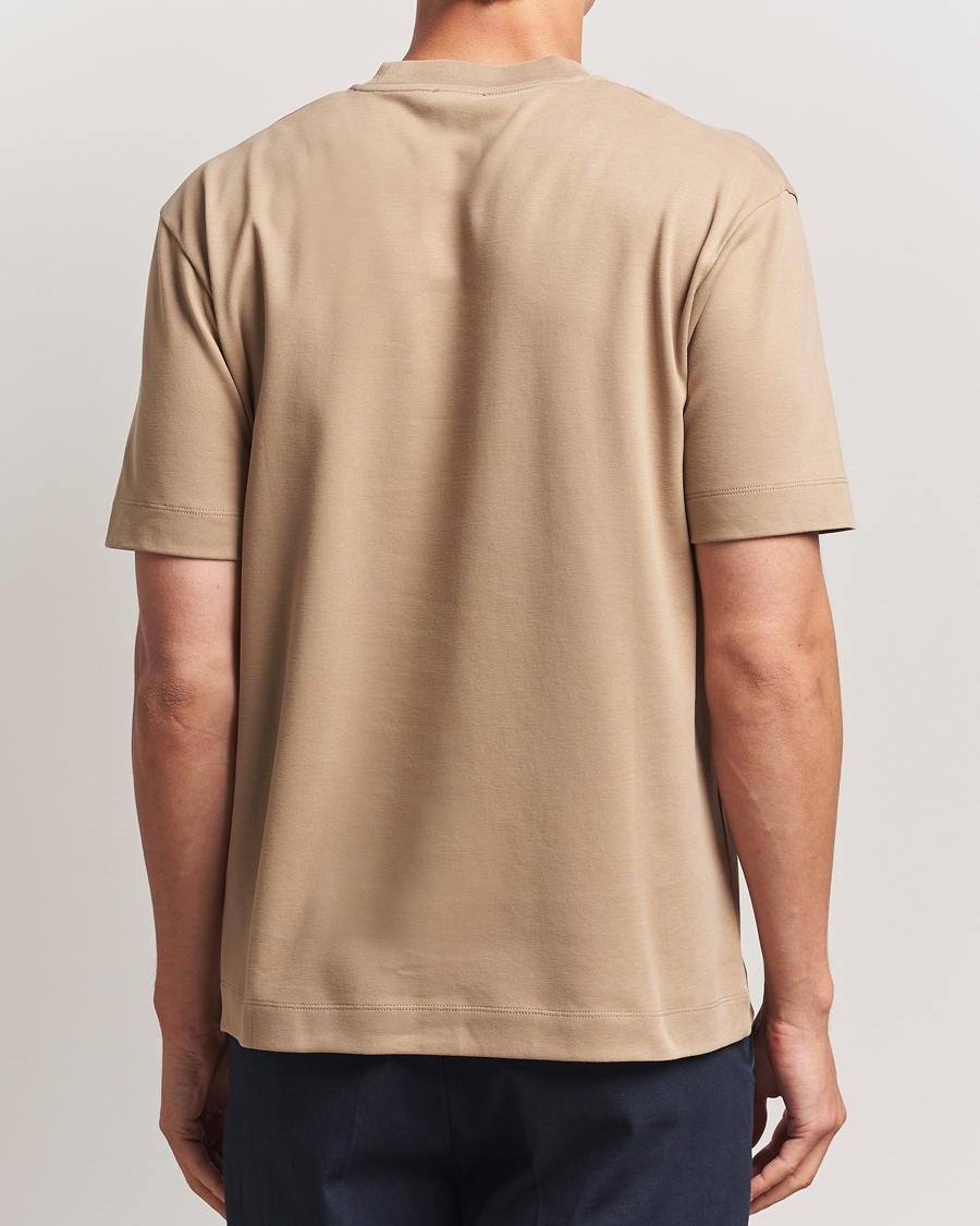 Men | T-Shirts | Sunspel | Heavy Weight Supima Cotton T-Shirt Dune