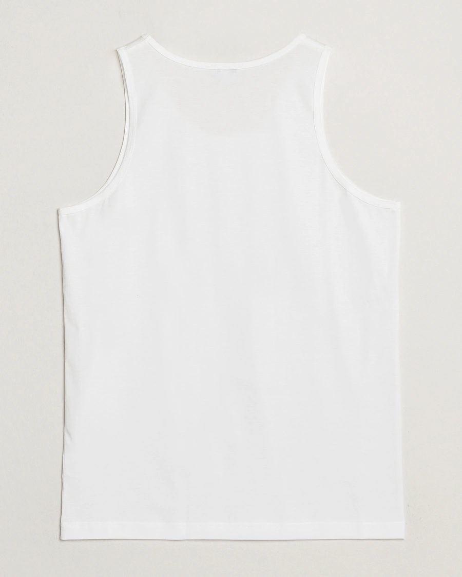 Men | T-Shirts | Sunspel | Superfine Cotton Underwear Vest White