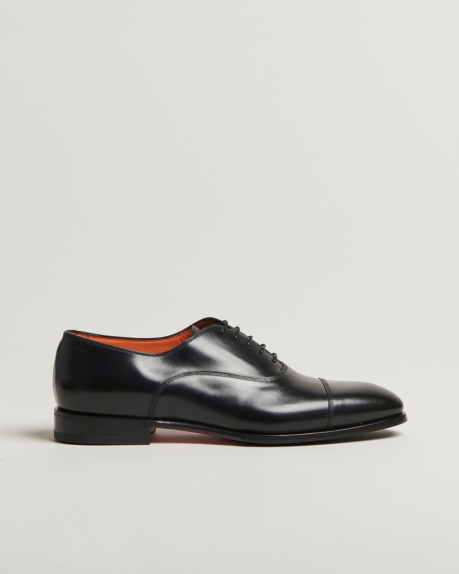 Men | Oxford Shoes | Santoni | Adrian Oxford Black Calf