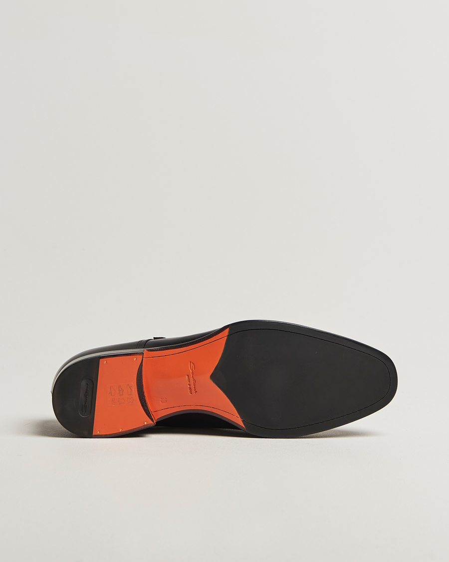 Men | Monk Strap Shoes | Santoni | Adrian Double Monk Black Calf