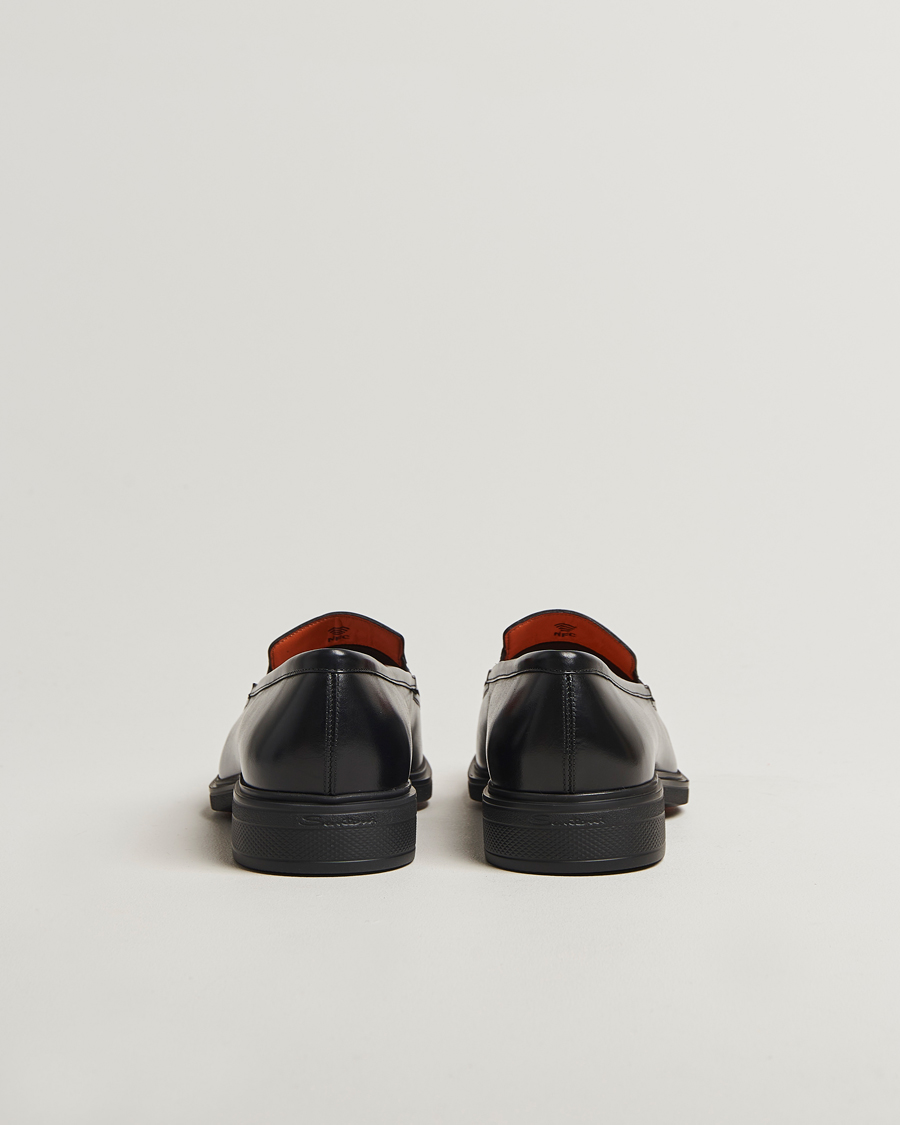 Men | Loafers | Santoni | Easy Penny Loafer Black Calf