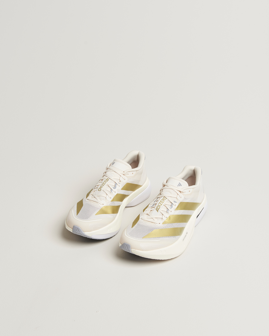 adidas Performance Adizero Boston 13 Running Sneaker White/Gold at