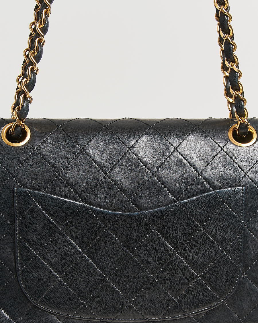 Men | Chanel Pre-Owned Classic Double Flap Small Lambskin Black | Chanel Pre-Owned | Classic Double Flap Small Lambskin Black