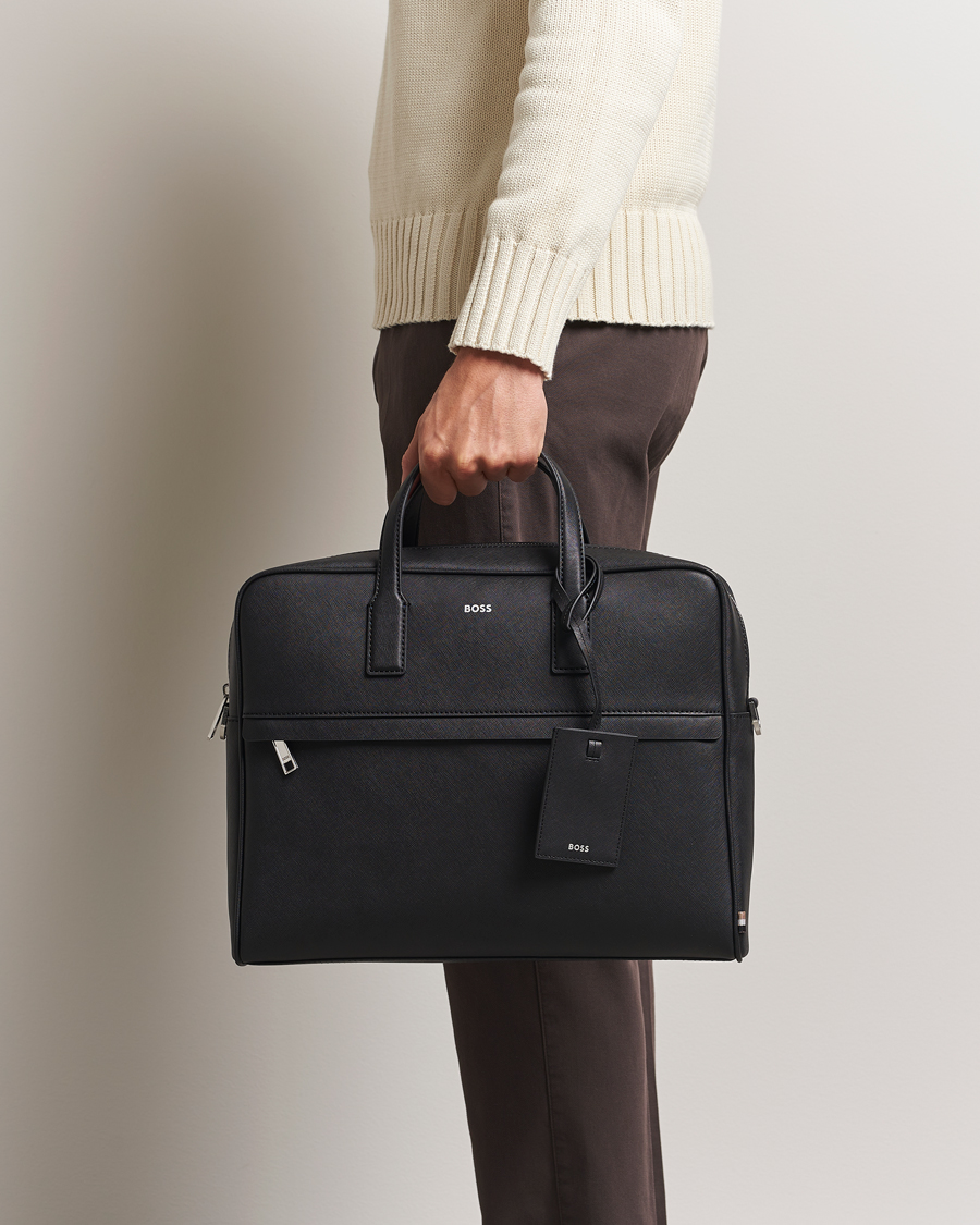 BOSS BLACK Zair Document Case Black at CareOfCarl.com