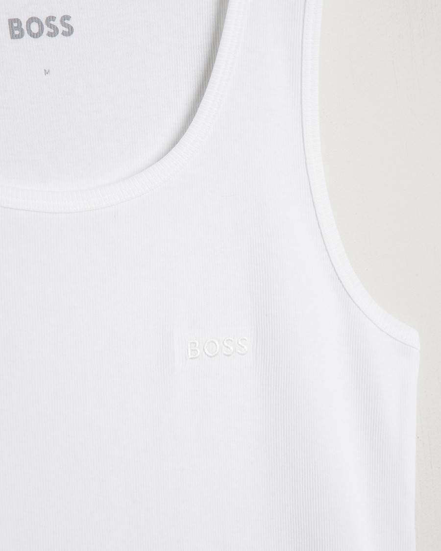 Men | T-Shirts | BOSS BLACK | 3-Pack Ribbed Tank Top White