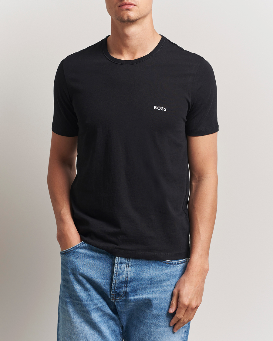 Men | T-Shirts | BOSS BLACK | 3-Pack Crew Neck T-Shirt White/Navy/Black