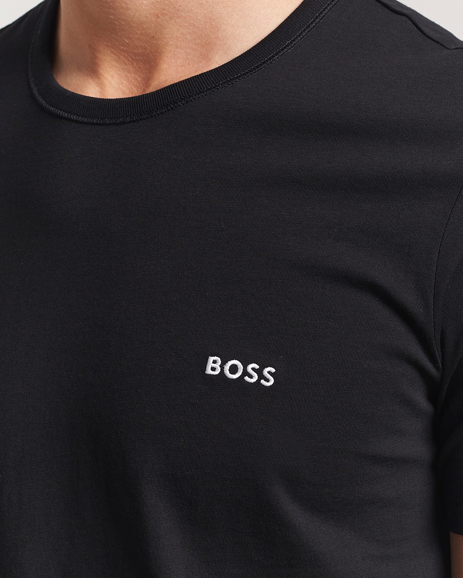 Men | T-Shirts | BOSS BLACK | 3-Pack Crew Neck T-Shirt White/Navy/Black