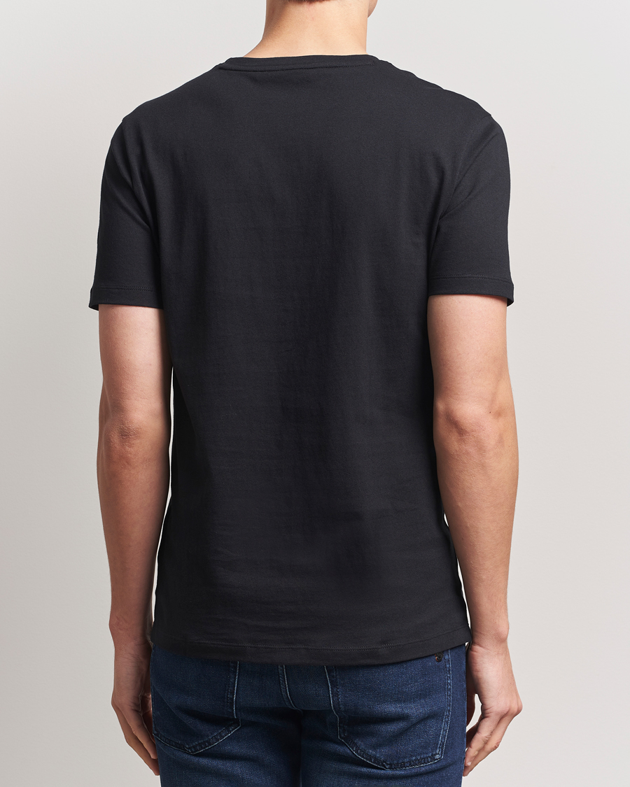 Men | T-Shirts | BOSS ORANGE | Tales Logo Crew Neck T-Shirt Black