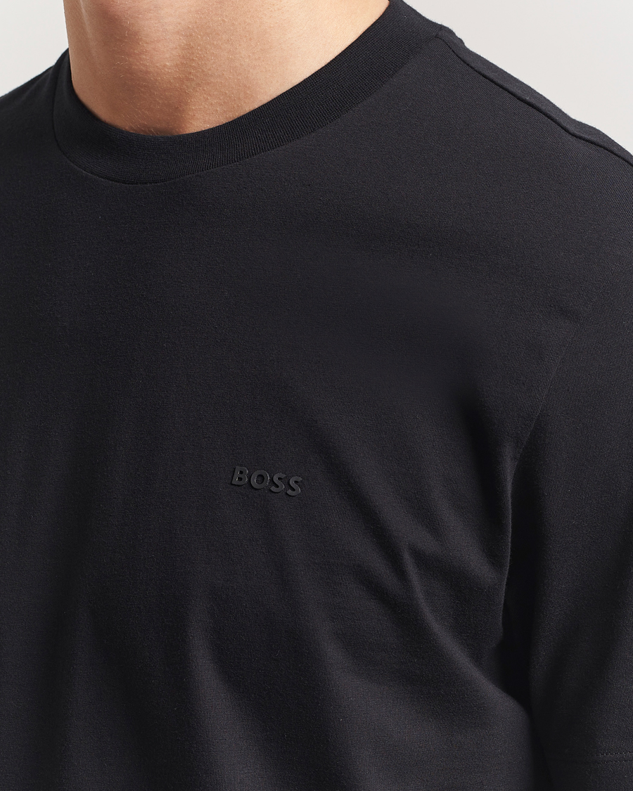 Men | T-Shirts | BOSS BLACK | Thompson Crew Neck T-Shirt Black