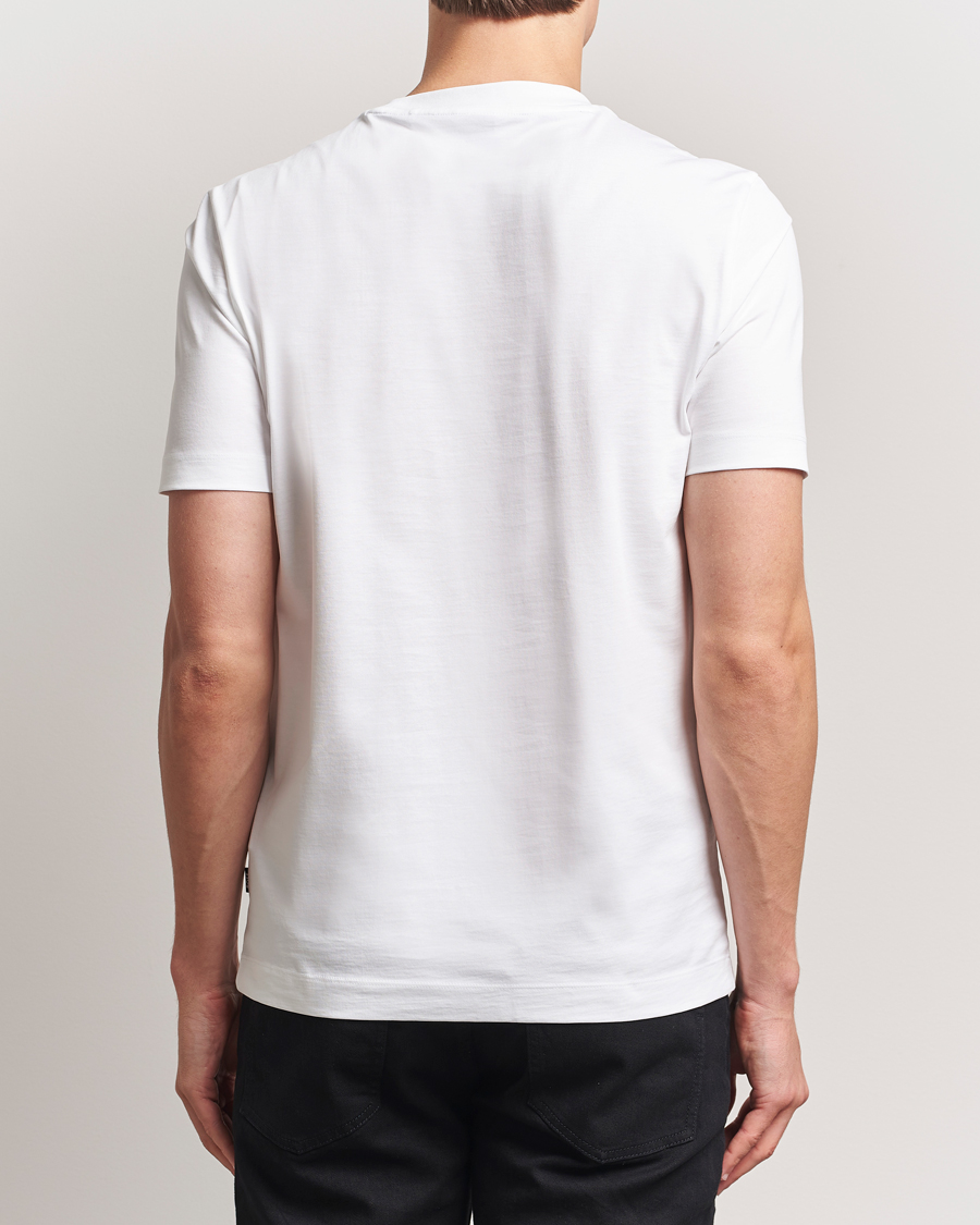 Men | T-Shirts | BOSS BLACK | Thompson Crew Neck T-Shirt White