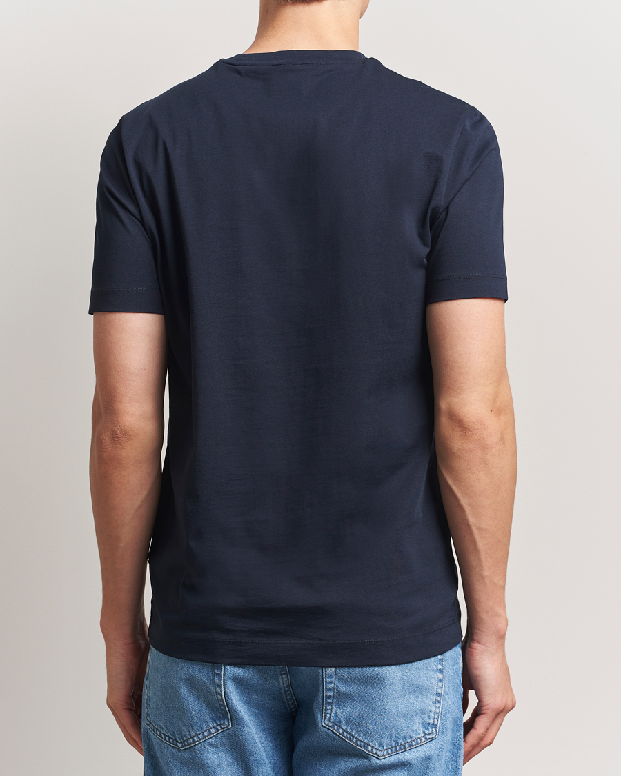 Men | T-Shirts | BOSS BLACK | Thompson Crew Neck T-Shirt Dark Blue