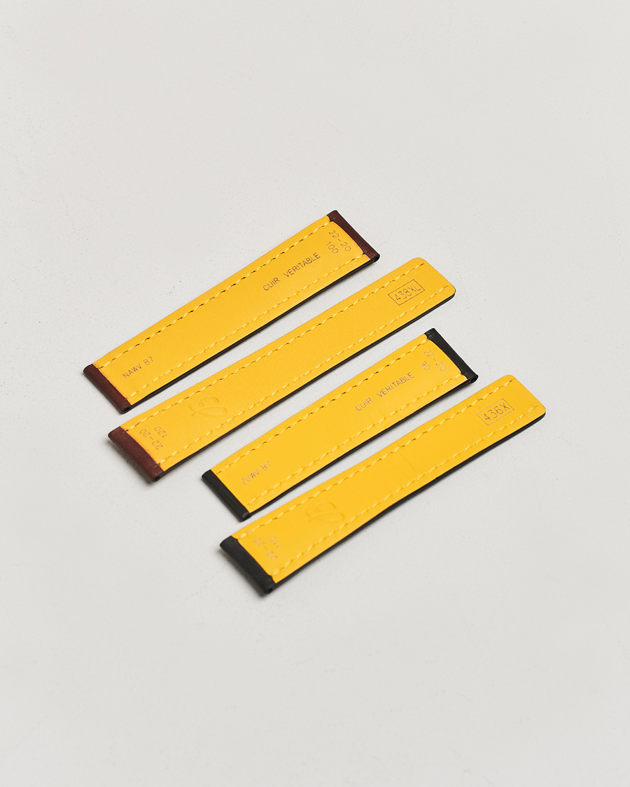 Men | Breitling Pre-Owned Breitling Deployment Clasp - 2 Leather 22mm | Breitling Pre-Owned | Breitling Deployment Clasp - 2 Leather 22mm