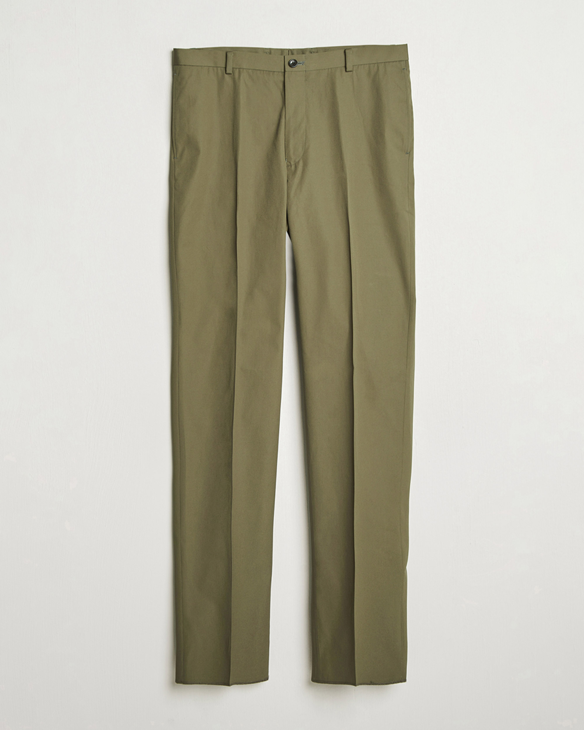 Men | Trousers | Kamakura Shirts | Cotton Ivy Trousers Olive