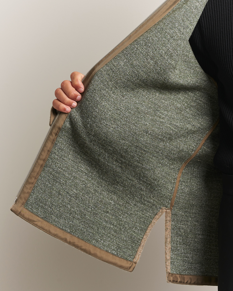 トップス 1998AW JIL SANDER Felted Wool Knit Jil Sander Felted Wool Shirt Jacket Beige at CareOfCarl.com