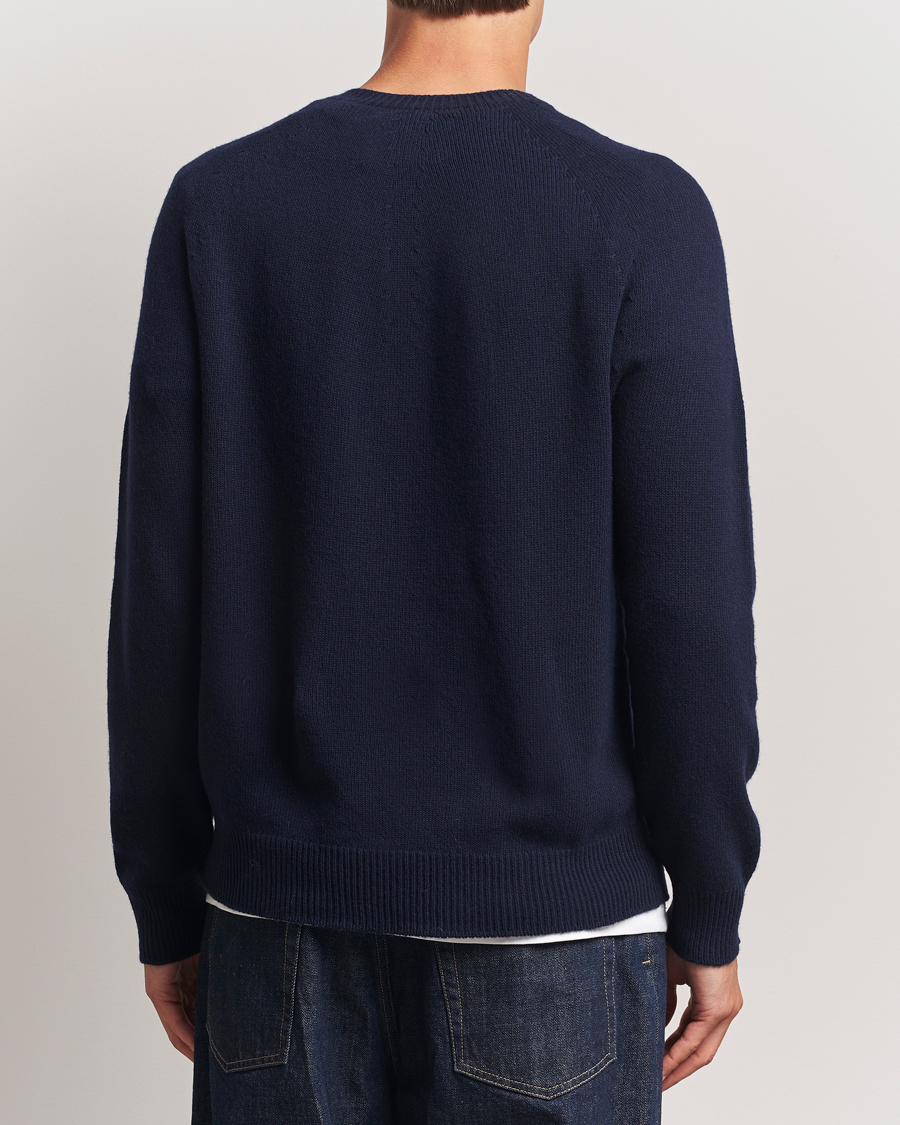 Men | Sweaters & Knitwear | Jil Sander | Wool/Cashmere Round Neck Sweater Navy