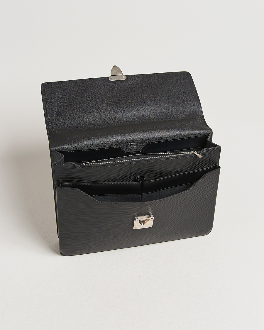 Men | Louis Vuitton Pre-Owned Robusto Briefcase Black | Louis Vuitton Pre-Owned | Robusto Briefcase Black