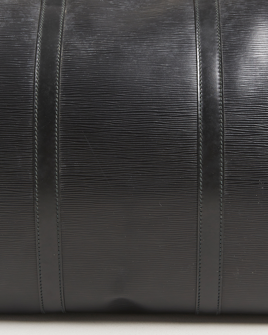 Men | Louis Vuitton Pre-Owned Keepall 60 Epi Leather Black | Louis Vuitton Pre-Owned | Keepall 60 Epi Leather Black