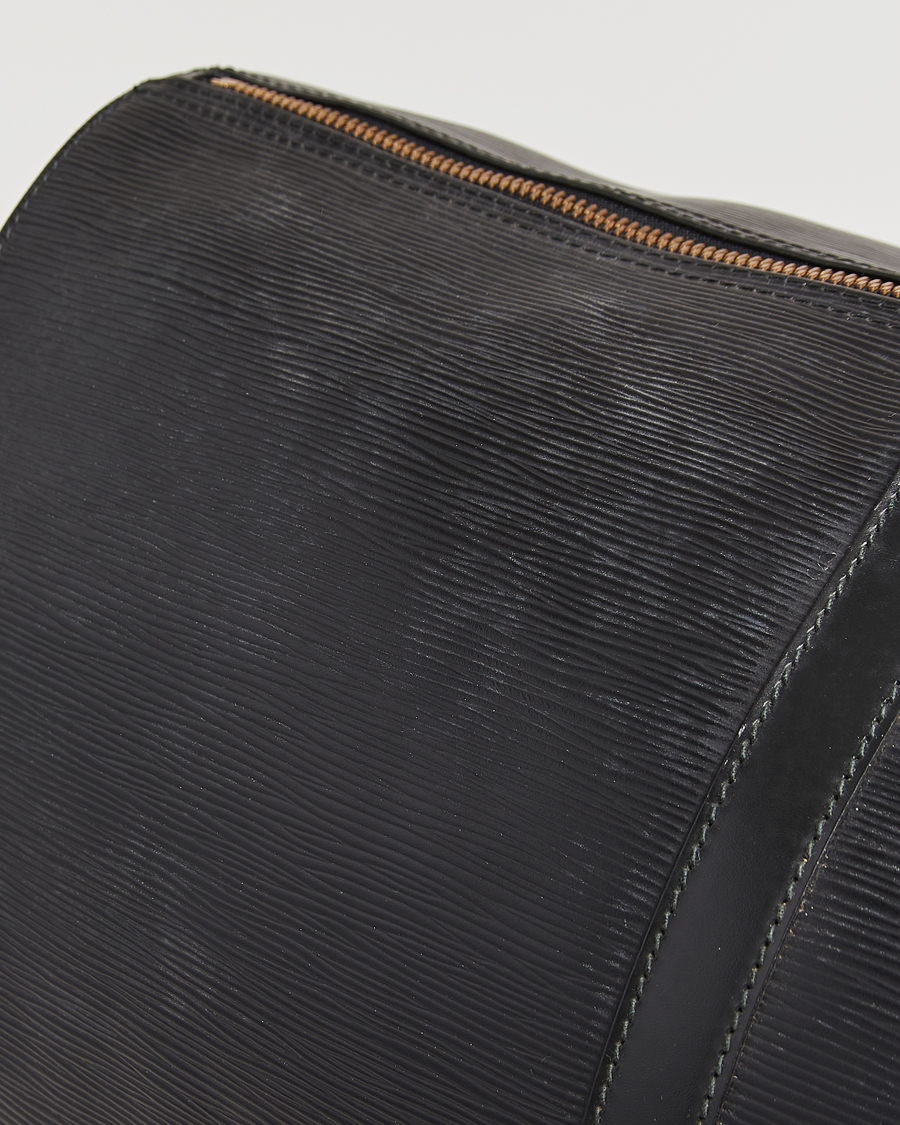 Men | Louis Vuitton Pre-Owned Keepall 60 Epi Leather Black | Louis Vuitton Pre-Owned | Keepall 60 Epi Leather Black