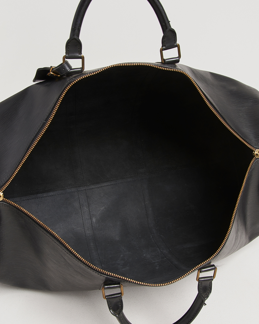 Men | Louis Vuitton Pre-Owned Keepall 60 Epi Leather Black | Louis Vuitton Pre-Owned | Keepall 60 Epi Leather Black