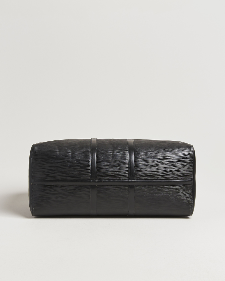 Men | Louis Vuitton Pre-Owned Keepall 55 Epi Leather Black | Louis Vuitton Pre-Owned | Keepall 55 Epi Leather Black