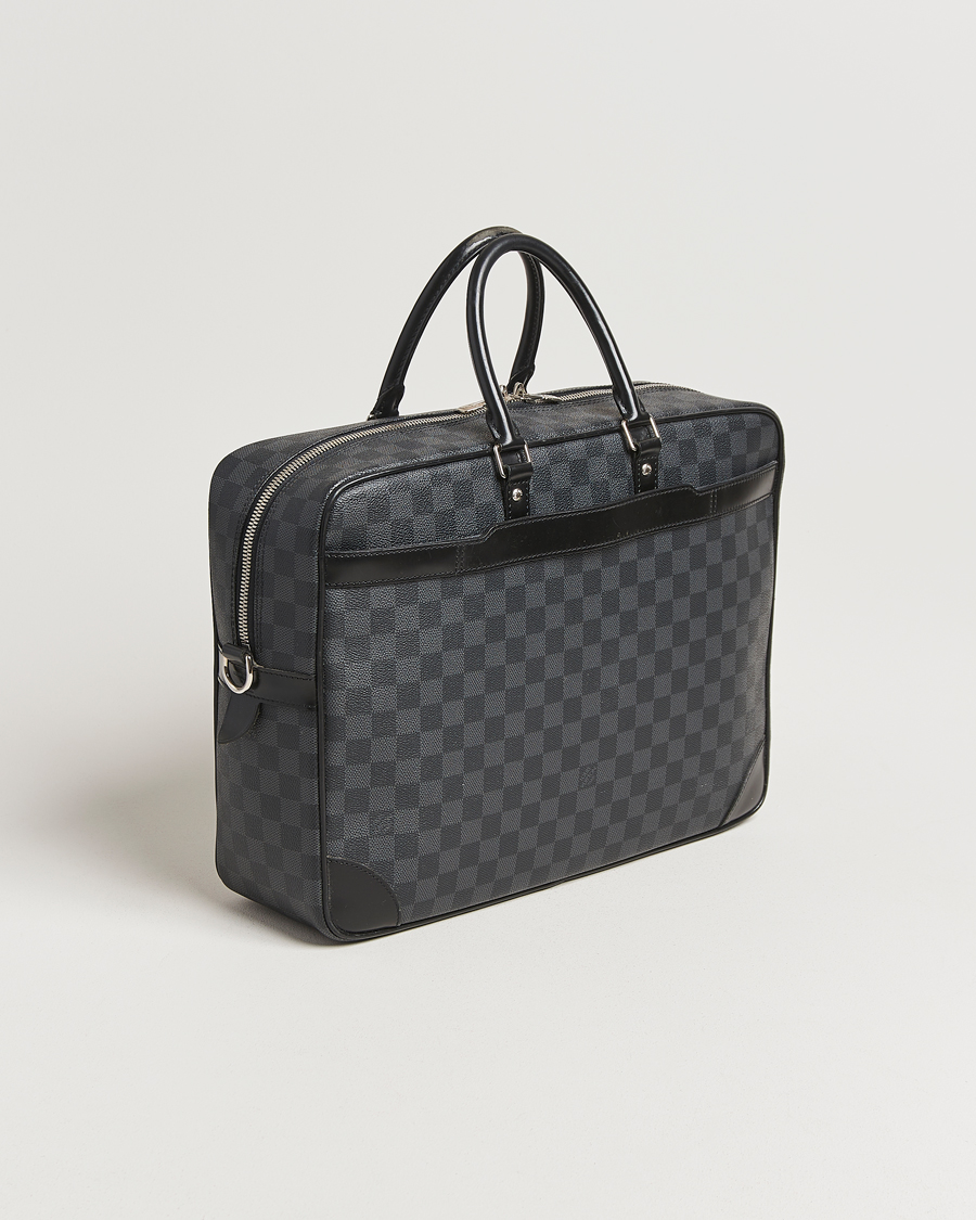 Men | Louis Vuitton Pre-Owned Porte-Documents Voyage Briefcase Damier Graphite | Louis Vuitton Pre-Owned | Porte-Documents Voyage Briefcase Damier Graphite