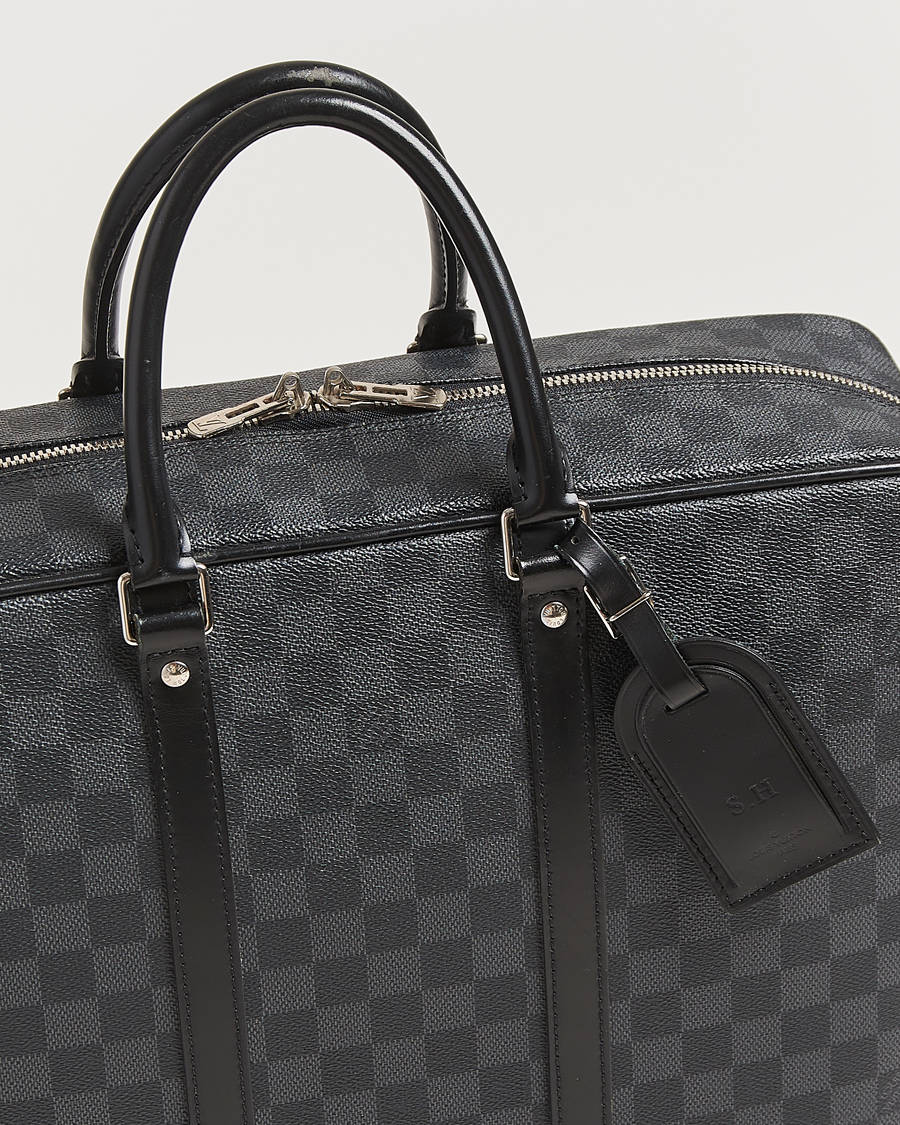 Men | Louis Vuitton Pre-Owned Porte-Documents Voyage Briefcase Damier Graphite | Louis Vuitton Pre-Owned | Porte-Documents Voyage Briefcase Damier Graphite