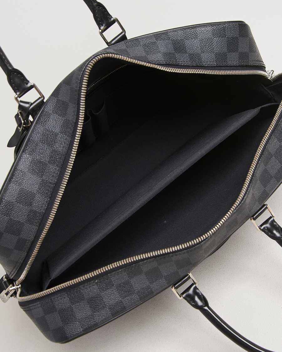 Men | Louis Vuitton Pre-Owned Porte-Documents Voyage Briefcase Damier Graphite | Louis Vuitton Pre-Owned | Porte-Documents Voyage Briefcase Damier Graphite