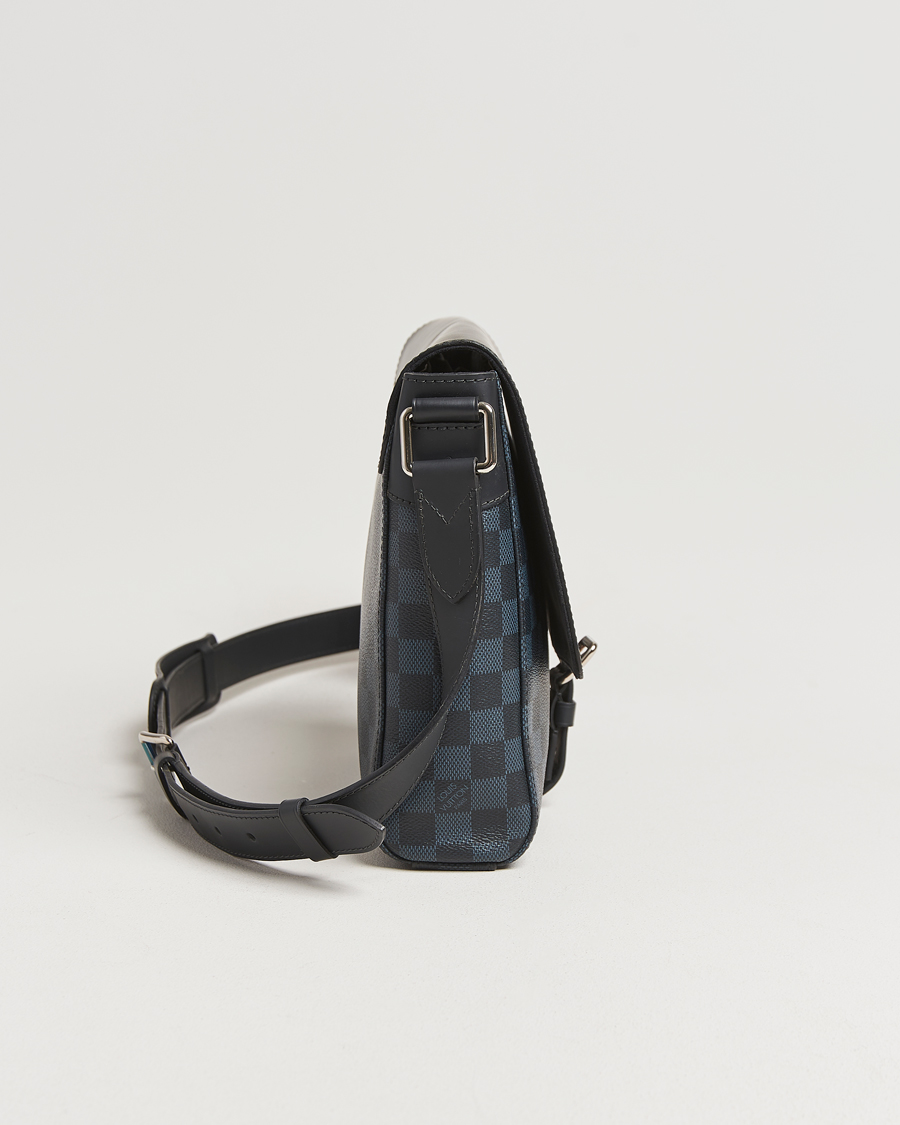 Men | Pre-Owned & Vintage Bags | Louis Vuitton Pre-Owned | Newport Messenger PM Damier Cobalt