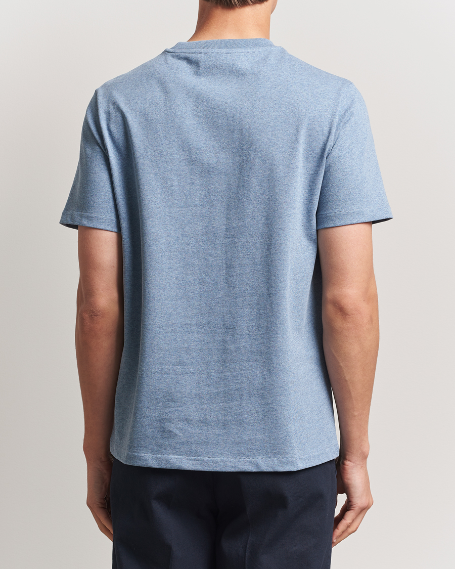 Men | T-Shirts | A.P.C. | Rue Madame T-Shirt Blue Melange/Navy