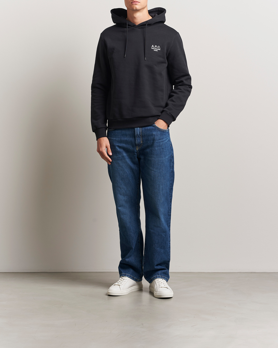 Men | Sweaters & Knitwear | A.P.C. | Rue Madame Hoodie Black/White