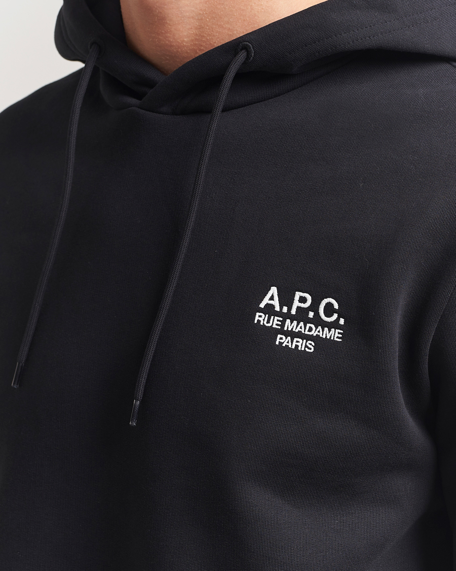 Men | Sweaters & Knitwear | A.P.C. | Rue Madame Hoodie Black/White