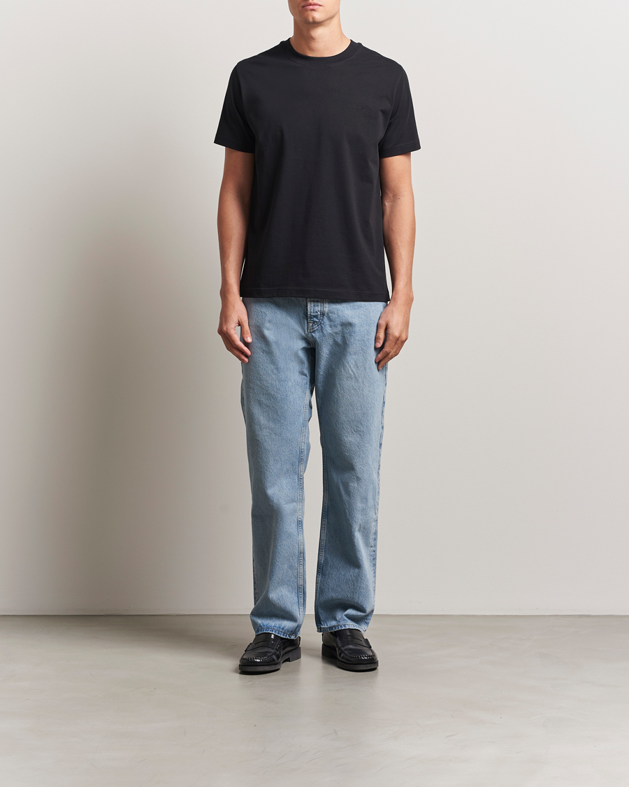 Men | T-Shirts | A.P.C. | Embroidered APC T-Shirt Black